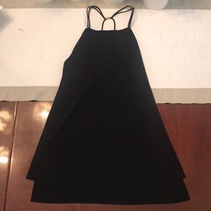 Zara Black Open Back Tank Top